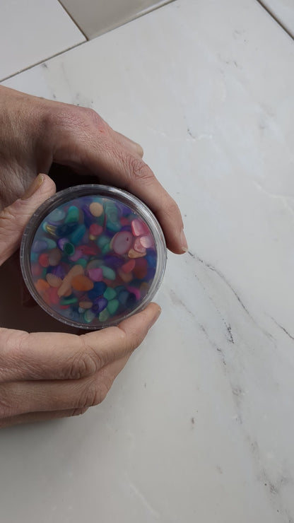 Demonstration of Mixed Up Naturals Pick 'Em Stack - Crystals, Shell & Stone - 3-Pack Refill Naturals Discs